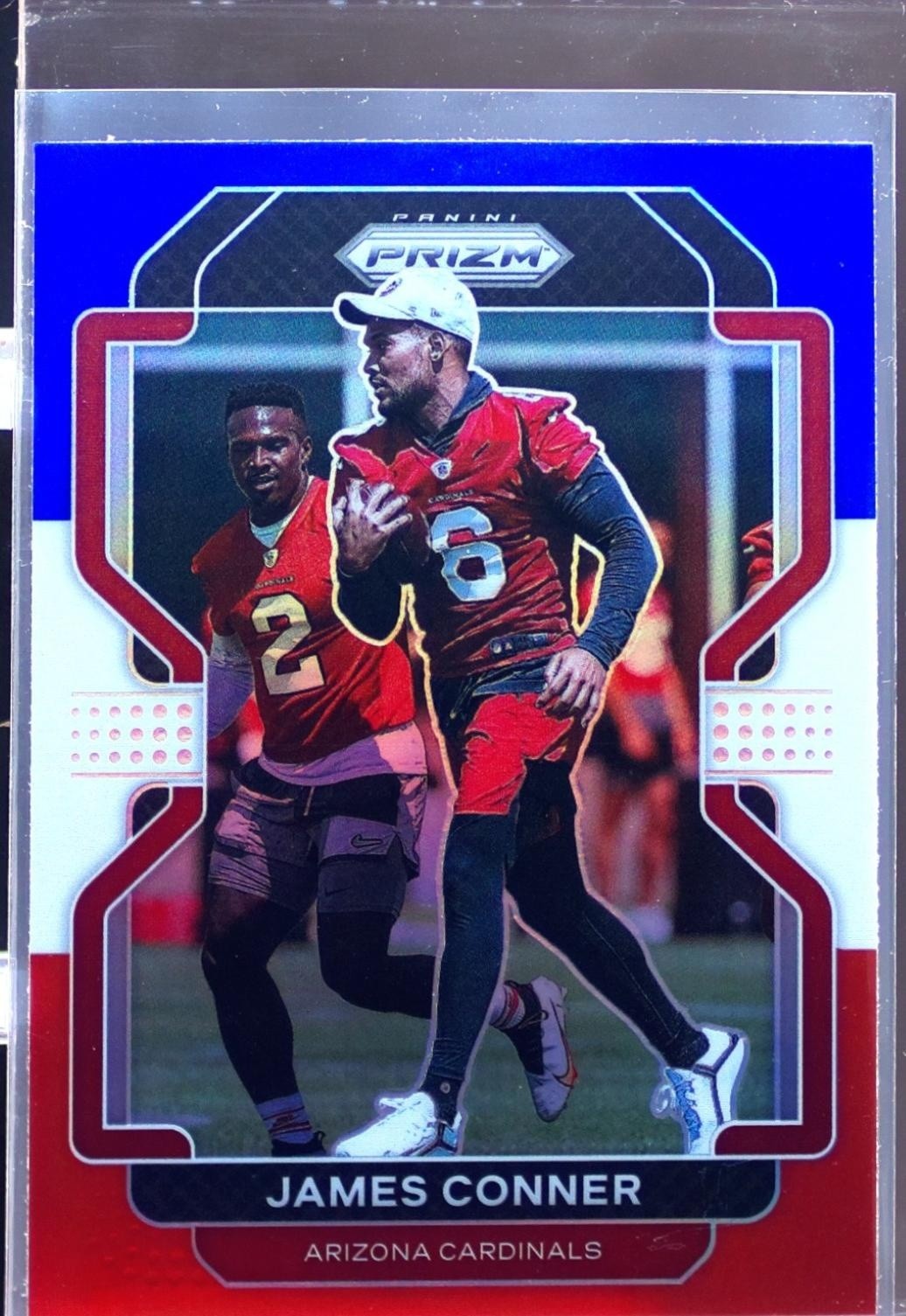 2021 Prizm James Conner Red White and Blue #78 Cardinals