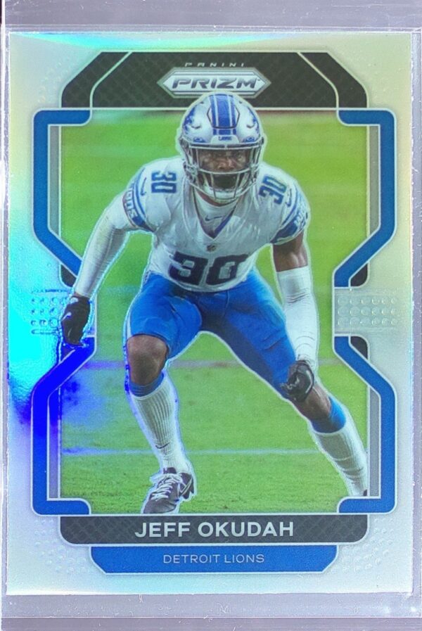 2021 Prizm Jeff Okudah Silver #153 Lions