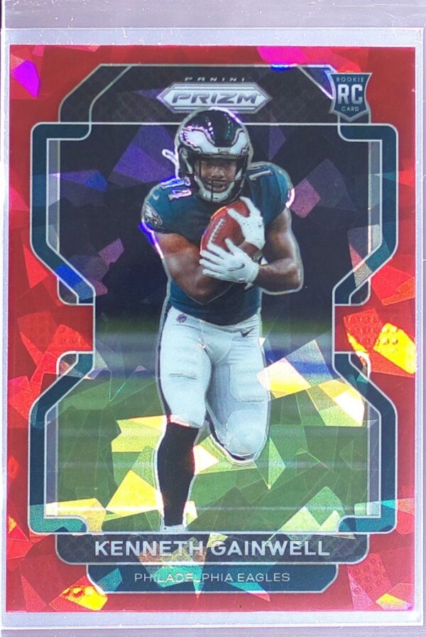 2021 Prizm Kenneth Gainwell Red Ice RC #369 Eagles