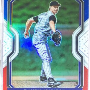2021 Prizm Randy Johnson Red/White/Blue Prizm #141 Diamondbacks