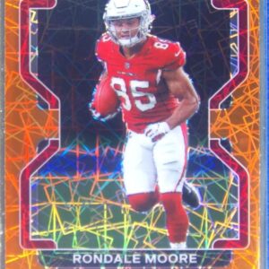 2021 Prizm Rondale Moore Orange Lazers RC #347 Cardinals