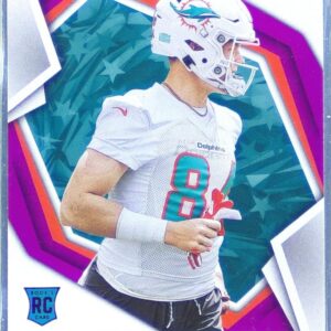 2021 Rookies & Stars Hunter Long Purple RC #165 Dolphins