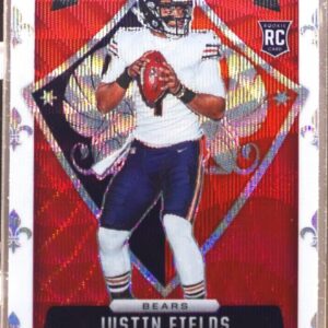2021 Rookies & Stars Justin Fields RC #CR-23 Bears Crusade Red Wave