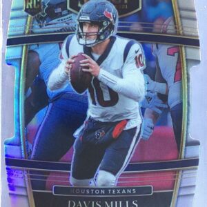 2021 Select Davis Mills Silver Prizm Die Cut RC #65 Texans
