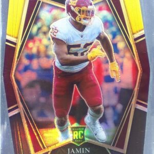 2021 Select Jamin Davis Black and Gold Prizm Die Cut RC #187 Team