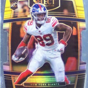 2021 Select Kadarius Toney Black and Gold Prizm Die Cut RC #52 Giants