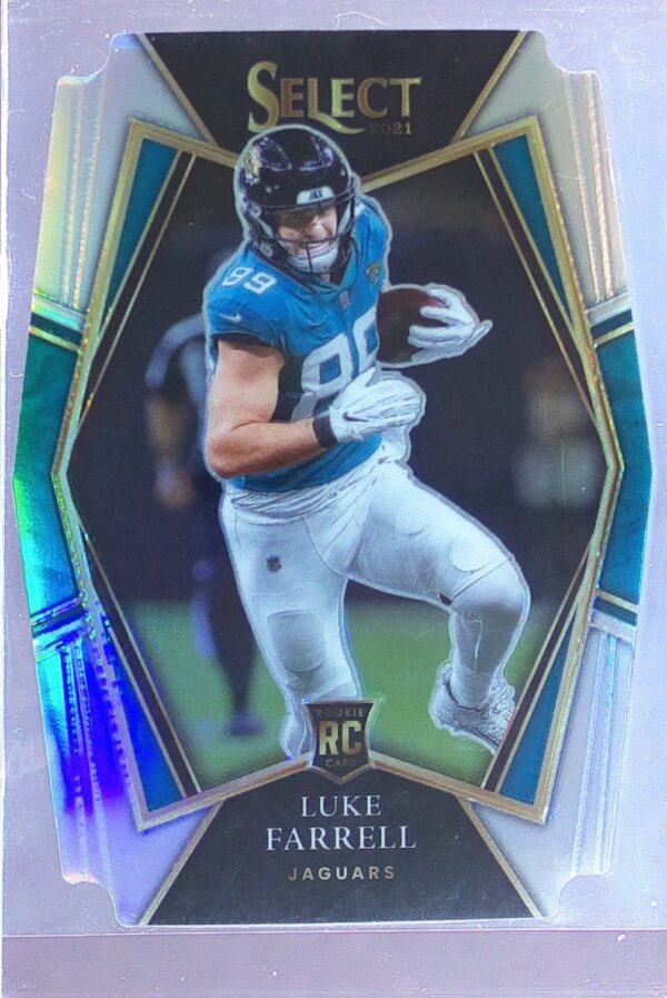 2021 Select Luke Farrell Silver Prizm Die Cut RC #194 Jaguars