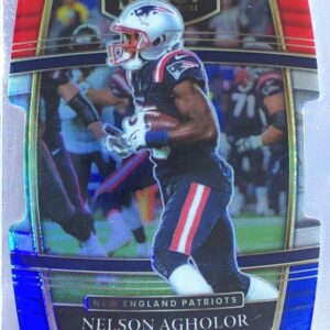 2021 Select Nelson Agholor Red and Blue Prizm Die Cut #24 Patriots