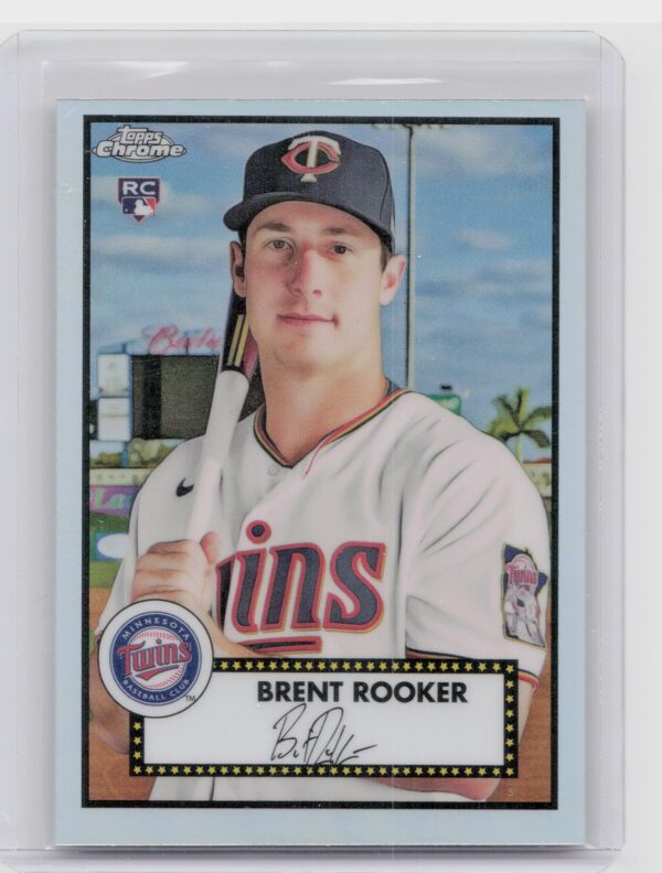 2021 Topps Chrome Platinum Anniversary Brent Rooker Refractor #65 Twins