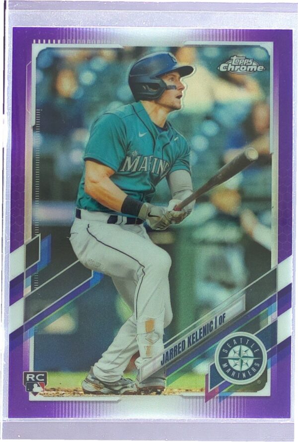 2021 Topps Chrome Update Jarred Kelenic Purple Refractor #USC20 Mariners