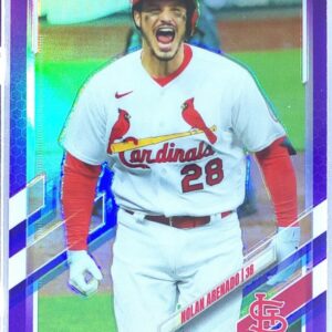 2021 Topps Chrome Update Nolan Arenado Purple Refractor #USC100 Cardinals