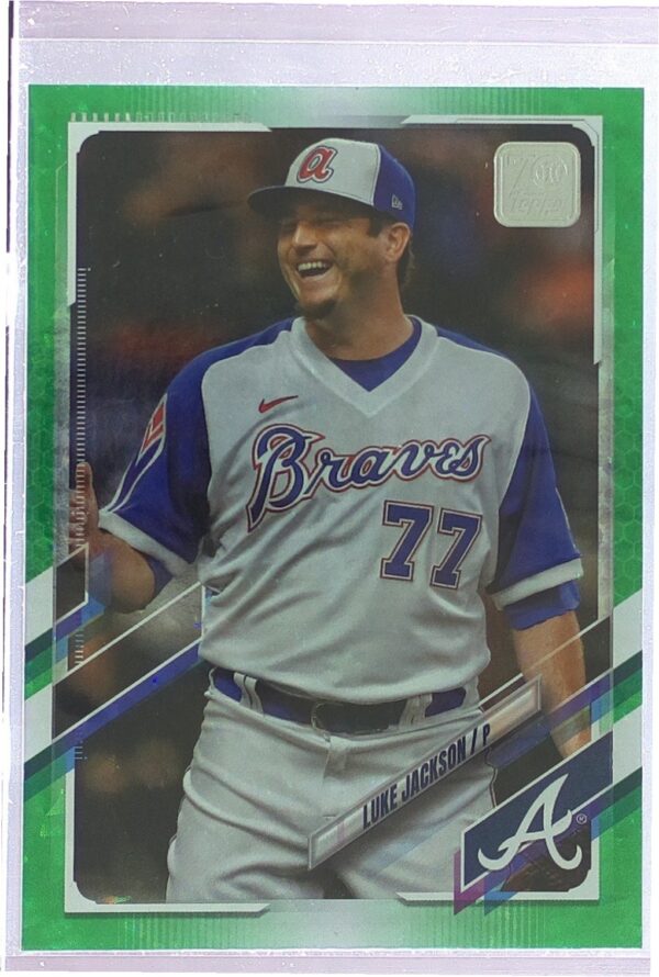 2021 Topps Update Luke Jackson Green Foilboard /499 #US146 Braves