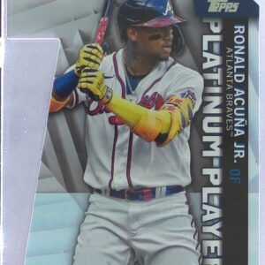 2021 Topps Update Ronald Acuna Jr. #PDC-57 Braves Platinum Players Die Cuts