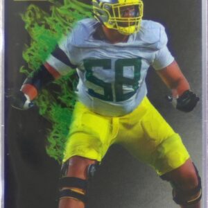 2021 Wild Card Matte Penei Sewell RC #MRHR-17 Ducks Red Hot Rookies Green Flame