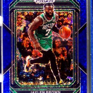 2022-23 Prizm Jaylen Brown Prizms Blue Sparkle /144 #2 Celtics