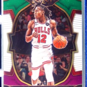 2022-23 Select Ayo Dosunmu Green White Purple Prizms #21 Bulls
