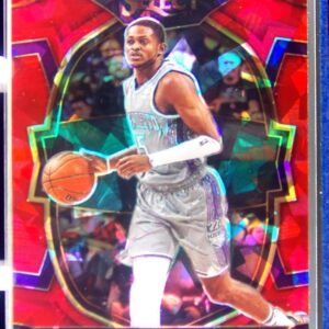 2022-23 Select De'Aaron Fox Red Cracked Ice Prizms #13 Kings