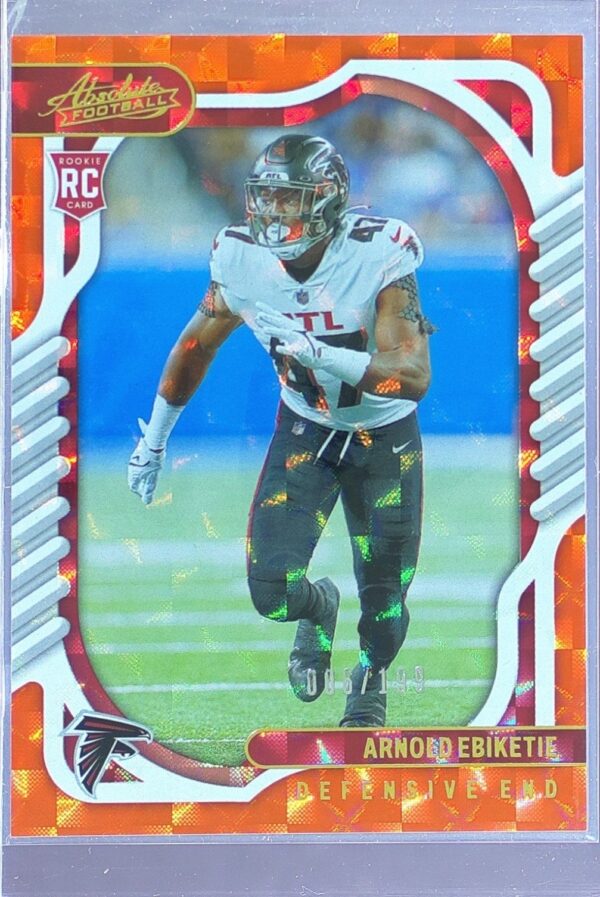 2022 Absolute Arnold Ebiketie Orange Mosaic /199 RC #145 Falcons