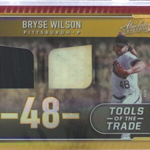 2022 Absolute Bryse Wilson /99 JSY #TTT2-BW Pirates Tools of the Trade 2 Swatch