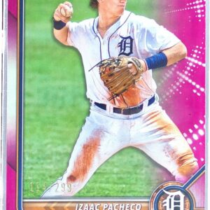 2022 Bowman Izaac Pacheco /299 #BP-106 Tigers Prospects Fuchsia