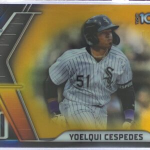 2022 Bowman Yoelqui Cespedes /50 #BTP-90 Bowman Scouts' Top 100 Gold Refractor
