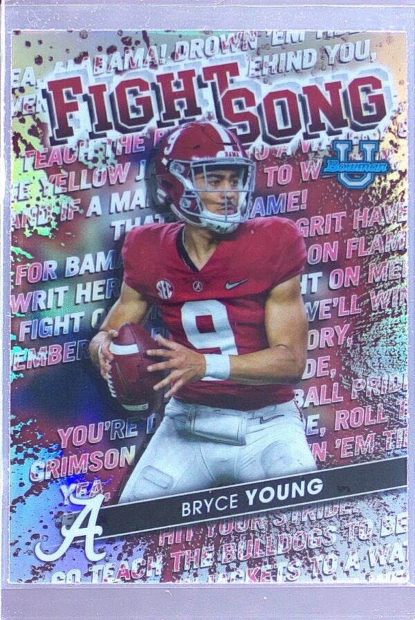 2022 Bowman's Best University Bryce Young RC #FS-1 Tide Fight Song Shimmer