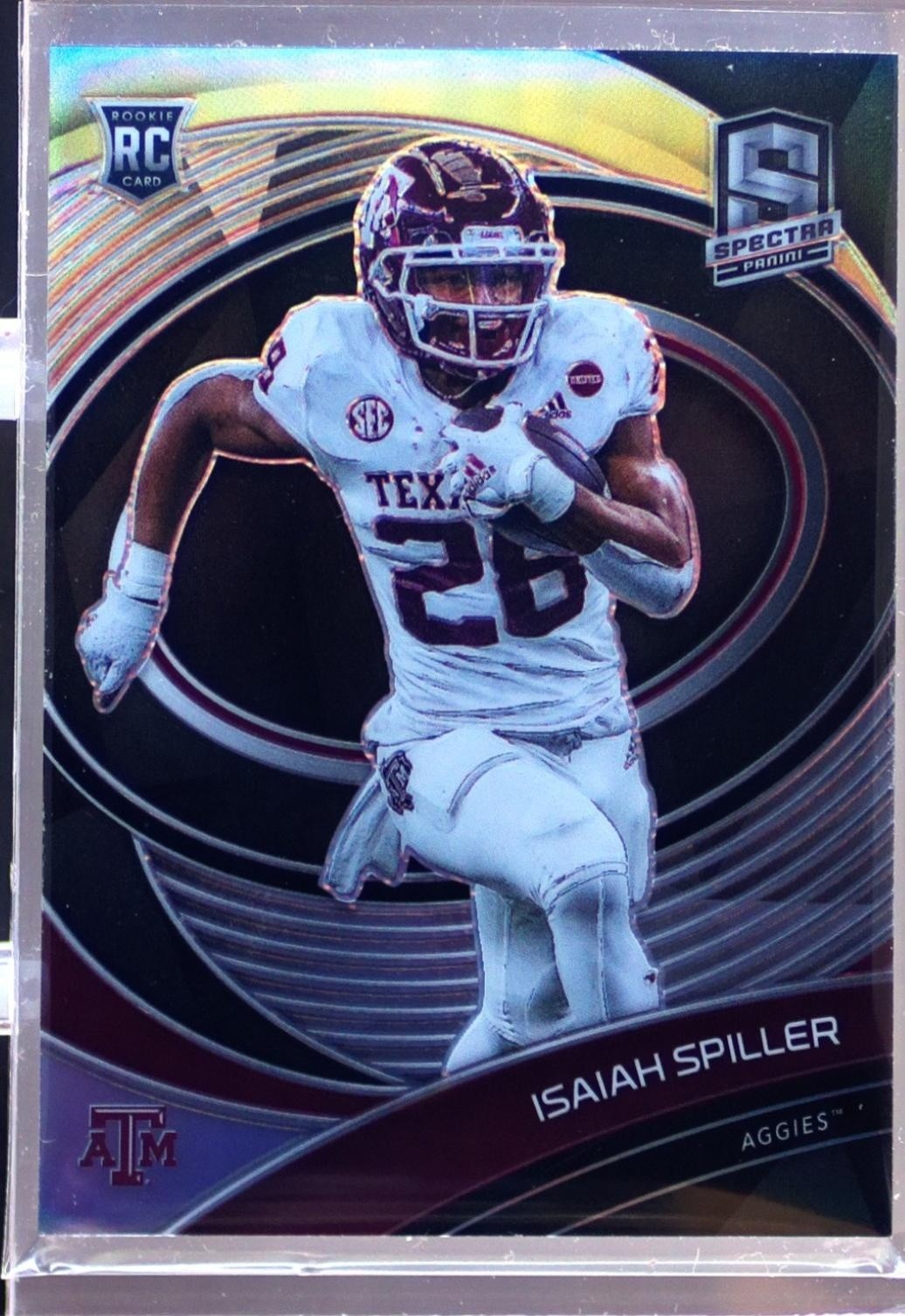 2022 Chronicles Draft Isaiah Spiller RC #26 Aggies Spectra