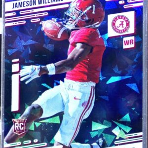 2022 Chronicles Draft Jameson Williams Cracked Ice Green /6 RC #5 Tide