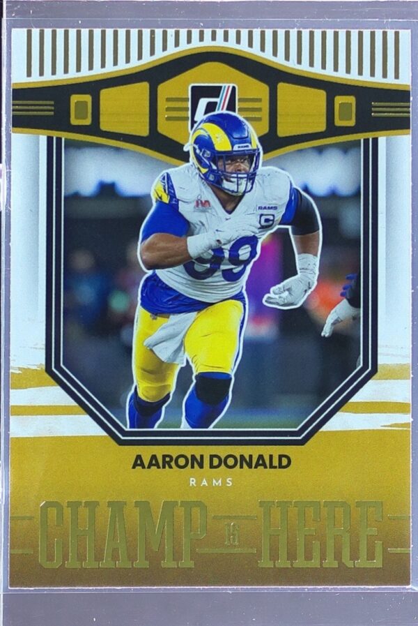 2022 Donruss Aaron Donald #CIH-3 Rams Champ is Here