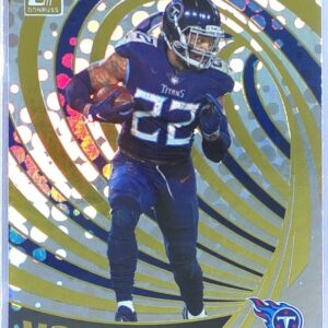 2022 Donruss Derrick Henry #VTX-9 Titans Vortex Galactic
