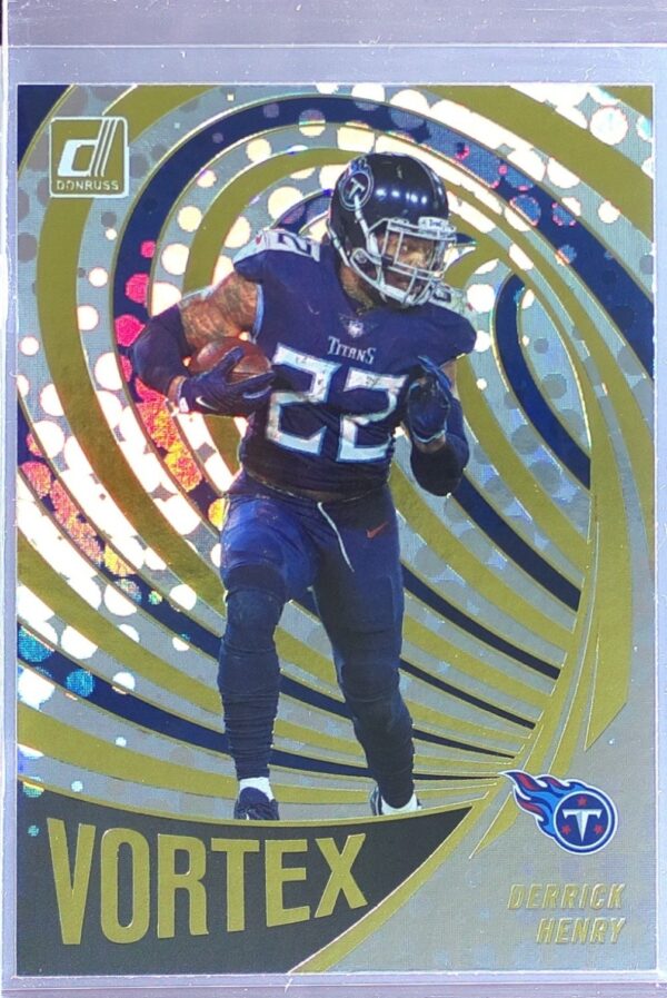 2022 Donruss Derrick Henry #VTX-9 Titans Vortex Galactic