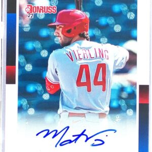 2022 Donruss Matt Vierling Auto #R88S-MV Phillies Retro 1988 Signatures
