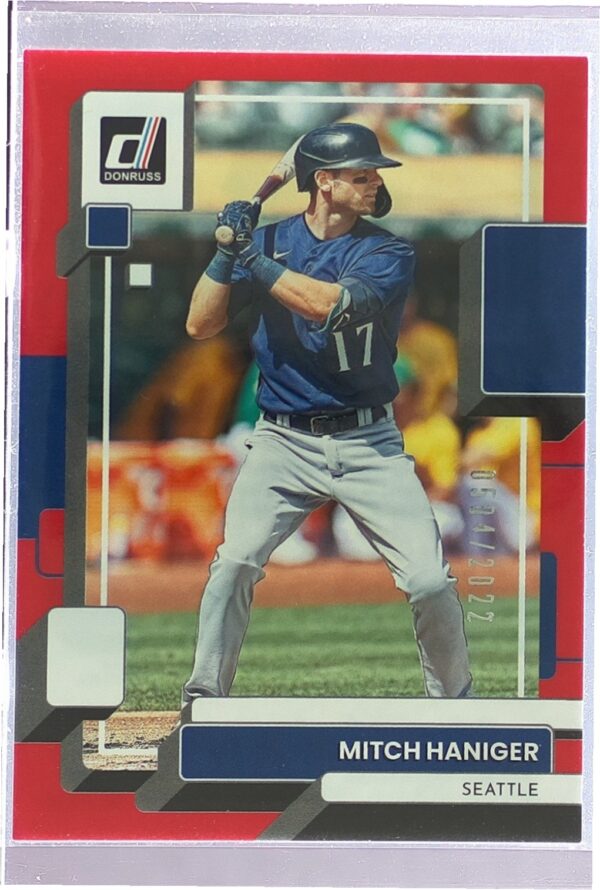 2022 Donruss Mitch Haniger Red /2022 #166 Mariners