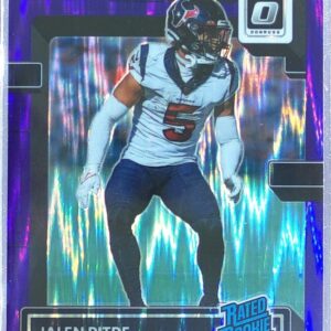 2022 Donruss Optic Jalen Pitre Purple Shock RC #260 Texans