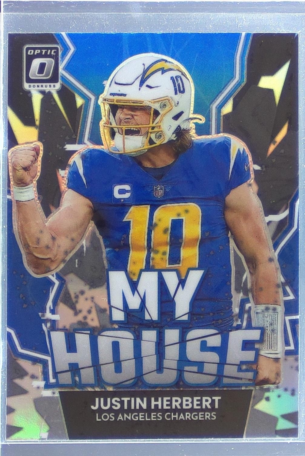 2022 Donruss Optic Justin Herbert #MH-11 Chargers My House!