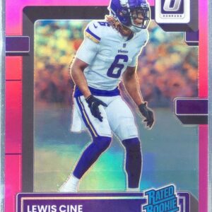 2022 Donruss Optic Lewis Cine Pink RC #258 Vikings