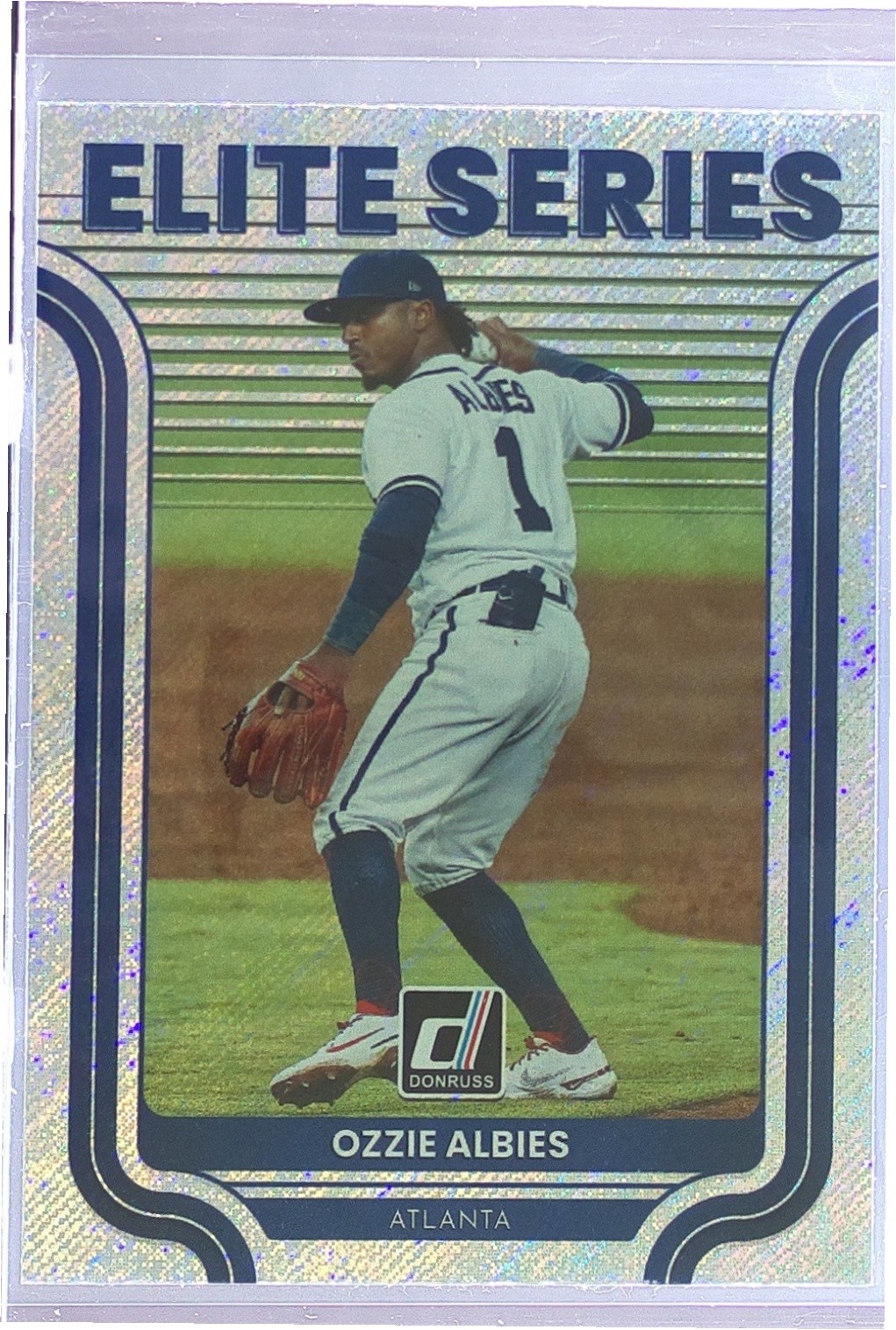2022 Donruss Ozzie Albies #ES-12 Braves Elite Series Rapture