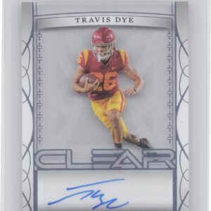 2022 Leaf Trinity Travis Dye Auto /99 #CA-TD1 Ducks Clear Autographs Silver