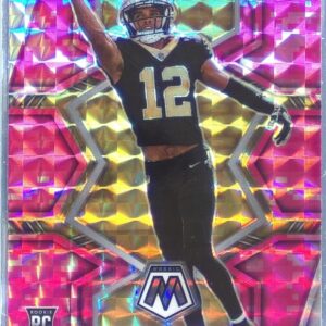 2022 Mosaic Chris Olave Mosaic Camo Pink RC #313 Saints
