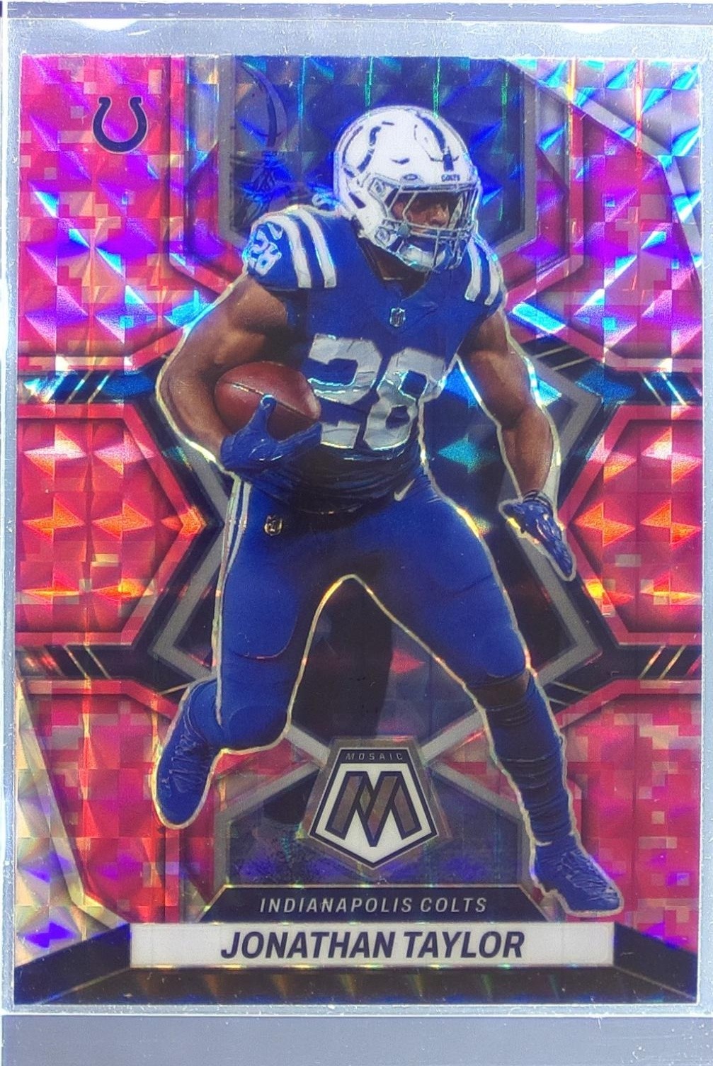 2022 Mosaic Jonathan Taylor Mosaic Camo Pink #83 Colts