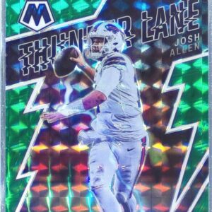 2022 Mosaic Josh Allen #TL-19 Bills Thunder Lane Mosaic Green