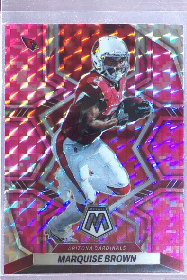 2022 Mosaic Marquise Brown Mosaic Camo Pink #16 Cardinals