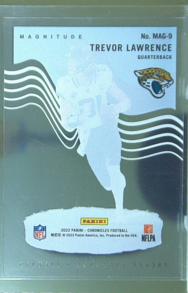 2022 Panini Chronicles Trevor Lawrence #MAG-9 Jaguars Magnitude - Image 3