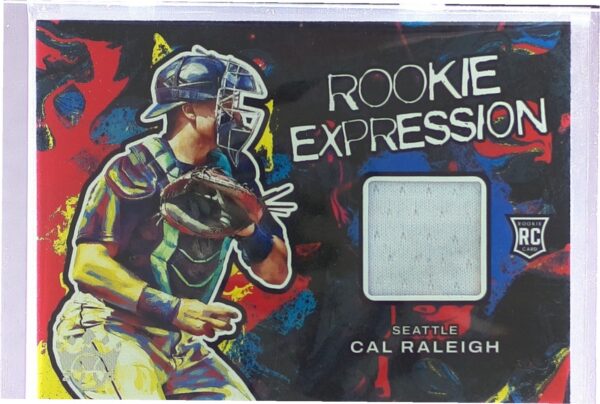 2022 Panini Diamond Kings Cal Raleigh JSY RC #RE-CR Mariners Rookie Expression