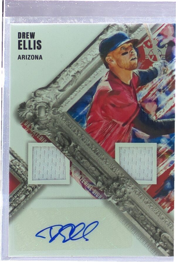 2022 Panini Diamond Kings Drew Ellis Auto JSY #DMS-DE Diamondbacks DK Materials