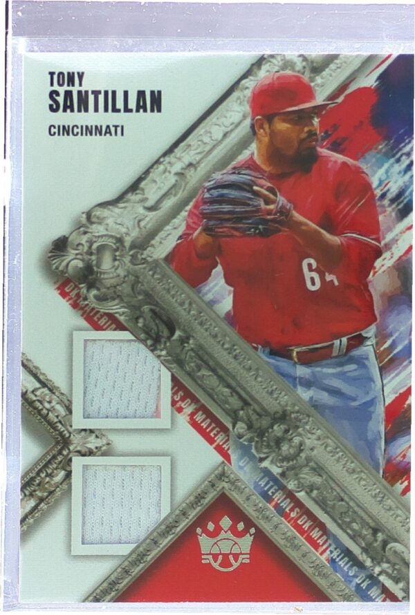 2022 Panini Diamond Kings Tony Santillan JSY #DKM-TO Reds DK Materials