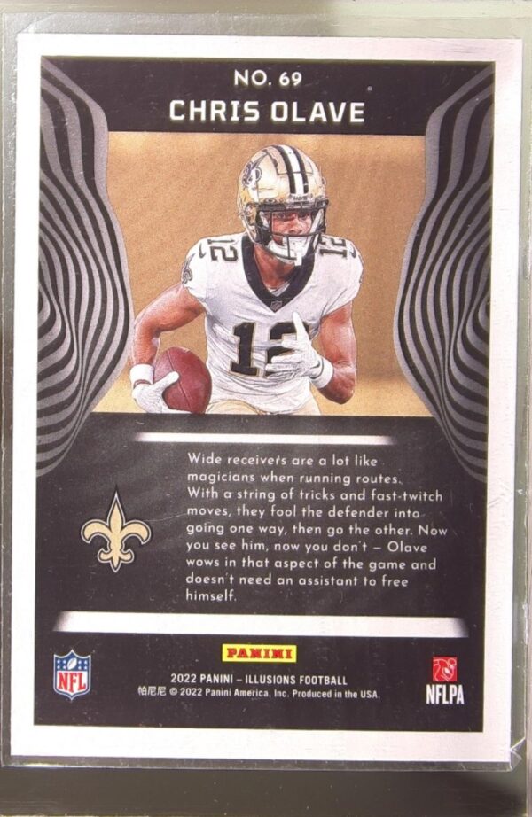 2022 Panini Illusions Chris Olave RC #69 Saints - Image 3