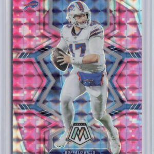 2022 Panini Mosaic Josh Allen Mosaic Camo Pink #20 Bills