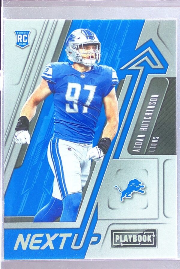 2022 Panini Playbook Aidan Hutchinson RC #NU-13 Lions Next Up