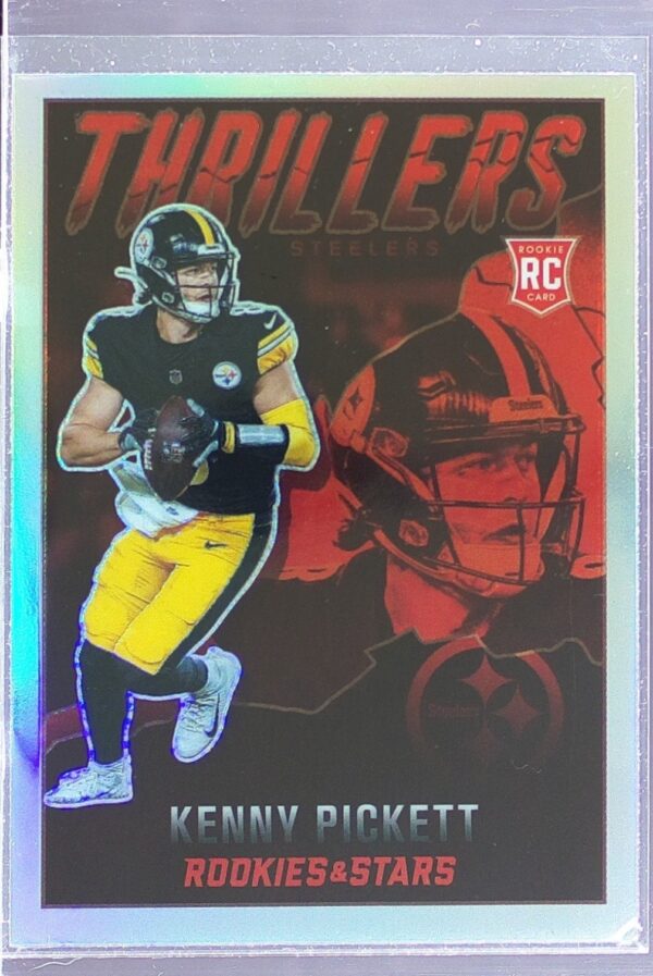 2022 Panini Rookies & Stars Kenny Pickett RC #TH-19 Steelers Thrillers Silver